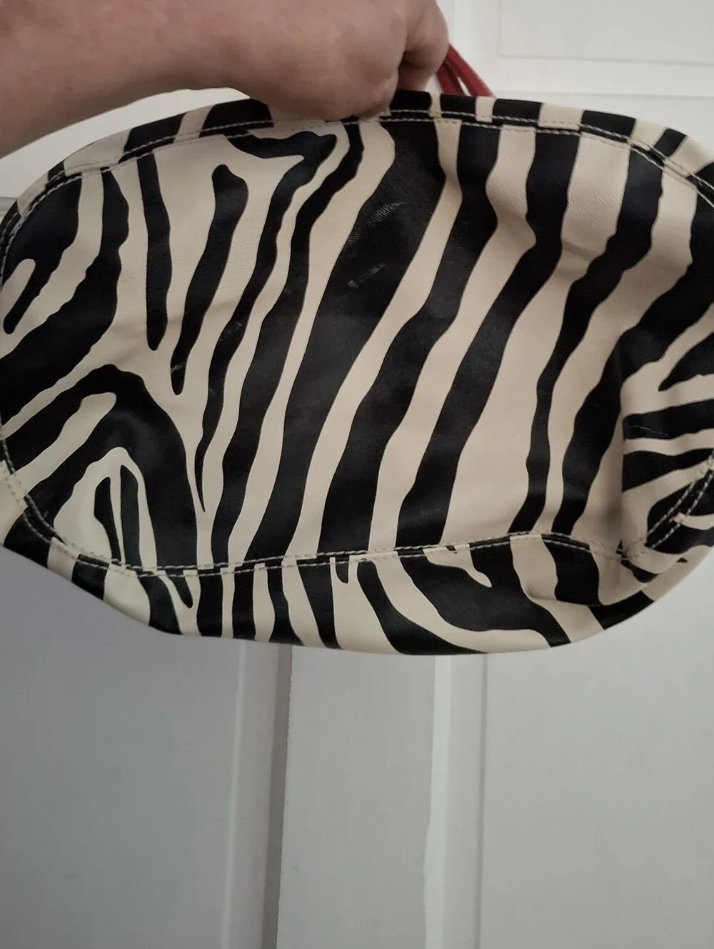 Zebra Print Hobo Bag